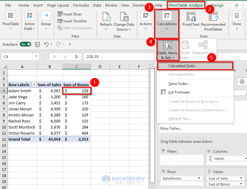 How to Use Calculated Field in Excel Pivot Table (8 Ways) - ExcelDemy How to Use Calculated Field in Excel Pivot Table (8 Ways) - ExcelDemy