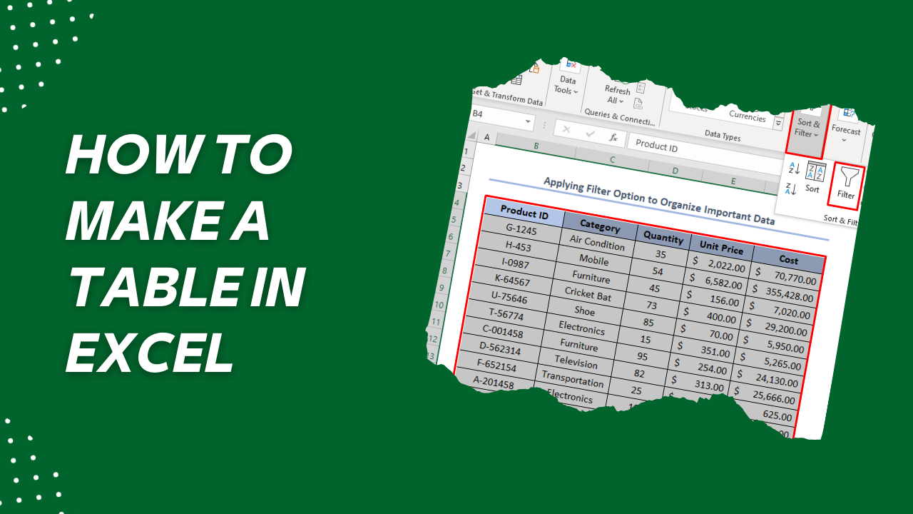 How to Create a Data Tables in Excel: Organized Data Analysis How to Create a Data Tables in Excel: Organized Data Analysis