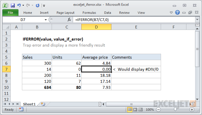 Arivilm: IfError() Function Arivilm: IfError() Function
