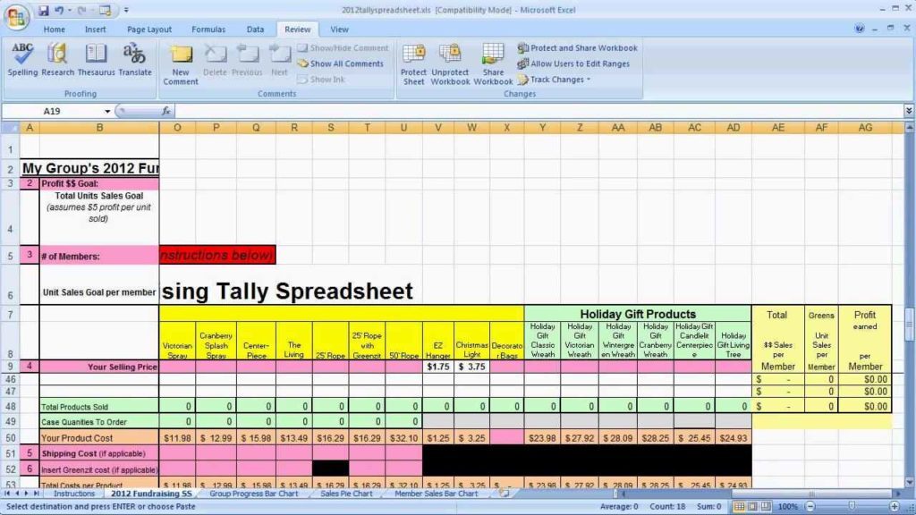 Setting Up Excel Spreadsheet Setting Up Excel Spreadsheet