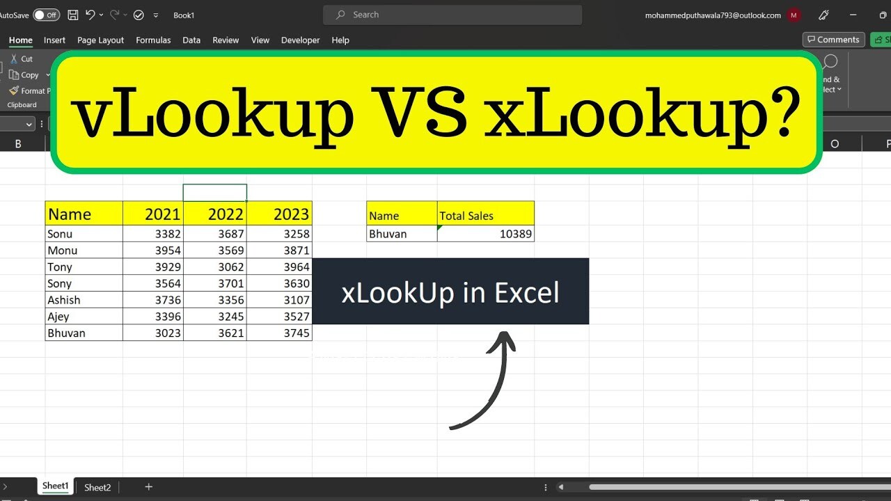 How to use X - LOOKUP in Excel | Advance version of Vlookup - YouTube How to use X - LOOKUP in Excel | Advance version of Vlookup - YouTube