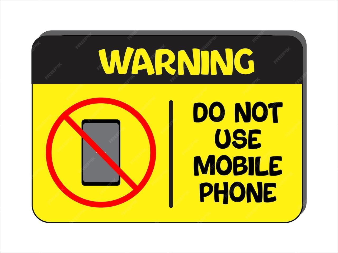 Não use sinal de celular | Vetor Premium Não use sinal de celular | Vetor Premium