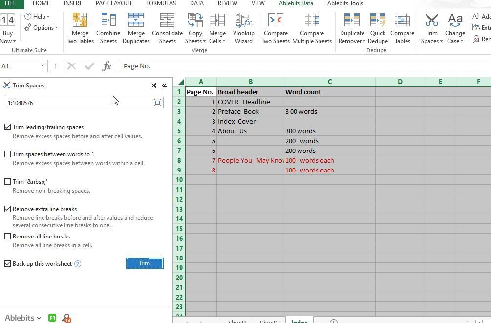 Remove Spaces in Excel - Step by Step Tutorial Remove Spaces in Excel - Step by Step Tutorial