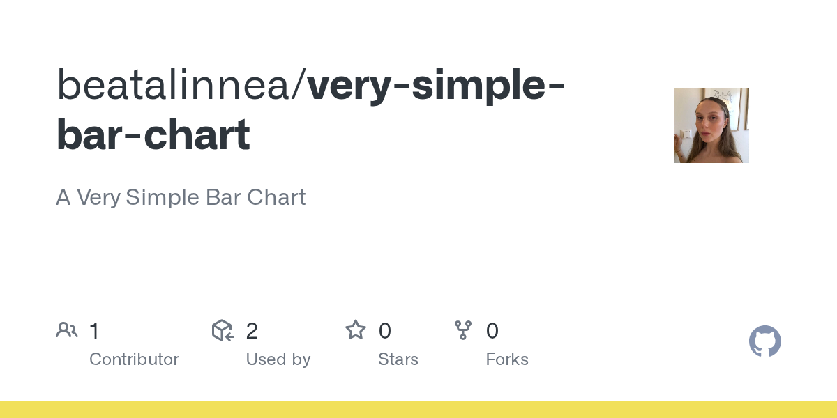 GitHub - beatalinnea/very-simple-bar-chart: A Very Simple Bar Chart